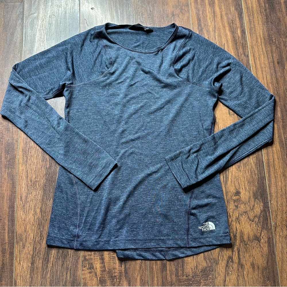 The North Face Blue FlashDry Long Sleeve Shirt